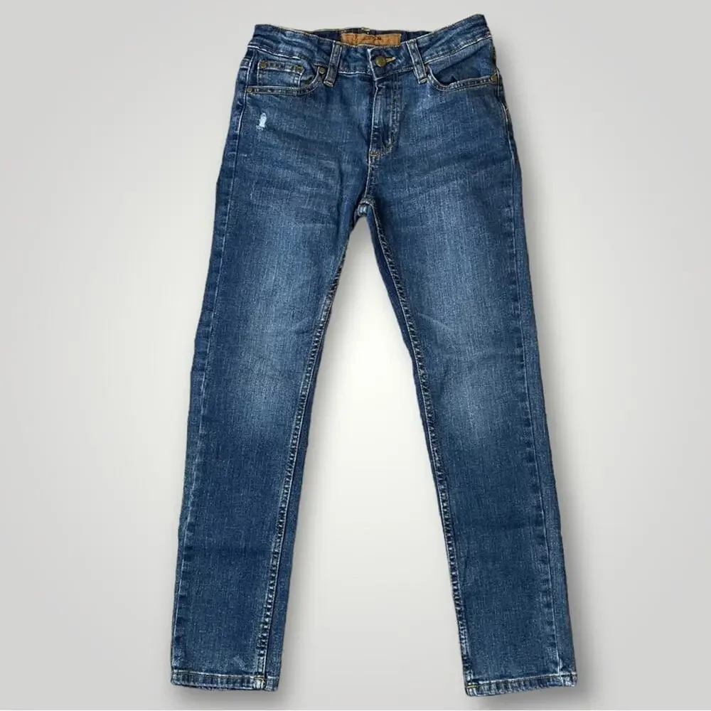 JOES SKINNY MID RISE JEANS MEDIUM WASH BLUE GIRLS SIZE 10